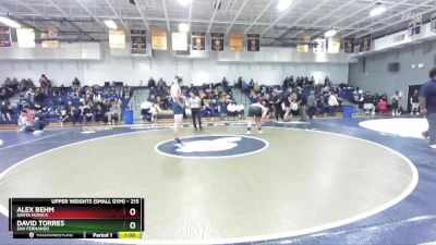 215 lbs Cons. Round 2 - David Torres, San Fernando vs Alex Behm, Santa Monica