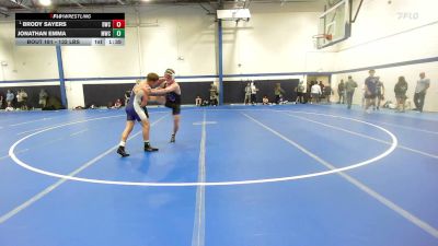 132 lbs Quarterfinal - Brody Sayers, DoughBoy WC vs Jonathan Emma, Mac Wrestling Club