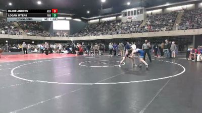 110 lbs Consi-qtrs - Blake Andres, Accident vs Logan Myers, Finksburg