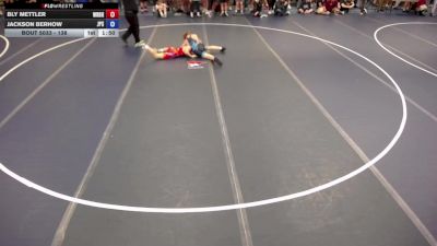 138 lbs Champ. Round 2 - Bly Mettler, Wrestling Brotherhood vs Jackson Berhow, Jack Pine Savage