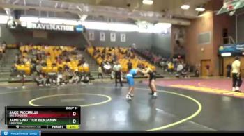 149 lbs Quarterfinal - Jake Piccirilli, UNC Pembroke vs James Nutter Benjamin, Limestone