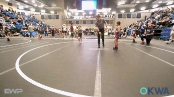 61 lbs Semifinal - Ky Kemble, Ponca City Wildcat Wrestling vs Garrett Doyle, Cowboy Wrestling Club