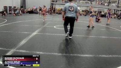 107 lbs Round 4 (8 Team) - Alysiana Ierley, Central Pennies Power vs Summer Mutschler, Buccaneers WC