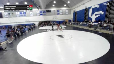 170 lbs Champ. Round 1 - Kailee Cadena, The Wrestling Factory vs Sophia Lopez, Upland High School