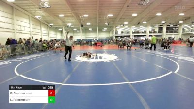 52 lbs 5th Place - Gunner Fournier, Newtown vs Levi Palermo, New England Gold WC