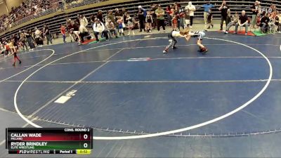 56 lbs Cons. Round 2 - Callan Wade, Millard vs Ryder Brindley, Elite Wrestling