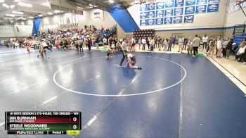 160 lbs Quarterfinal - Steele Woodward, Sanderson Wrestling Academy vs Ian Burnham, Box Elder Stingers