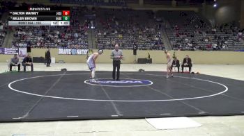 165 lbs 1st Place Match - Miller Brown, Oldham County vs Dalton Matney, Johnson Central