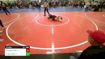 76-80 lbs Consolation - Boston Vaughn (76), Poteau Youth Wrestling Academy vs Koi Starr (67), Skiatook Youth Wrestling 2022-23