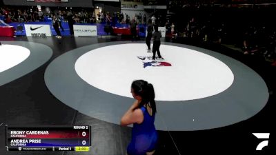 62 lbs Round 2 - Ebony Cardenas, California vs Andrea Prise, California