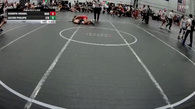120 lbs Round 5 (6 Team) - Jacob Philips, CTWHALE vs Joseph Heigel, Warhawks