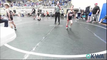 49 lbs Consi Of 8 #2 - Rus Hoffman, Weatherford Youth Wrestling vs Kolter Short, Blackwell Wrestling Club