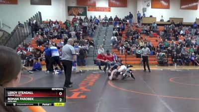 126 lbs Semifinal - Leroy Steagall, Indian Valley vs Roman Parobek, Ashland