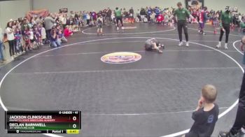 41 lbs Champ. Round 1 - Jackson Clinkscales, Palmetto State Wrestling Academy vs Declan Barnwell, Jet Wrestling Club