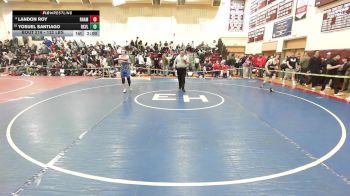 132 lbs Quarterfinal - Landon Roy, RHAM vs Yosuel Santiago, Rockville