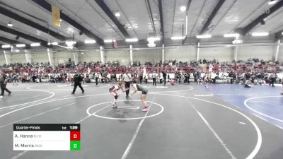 109 lbs Quarterfinal - Avery Hanna, Blue Thunder Wrestling vs Makala Morris, Badlands WC