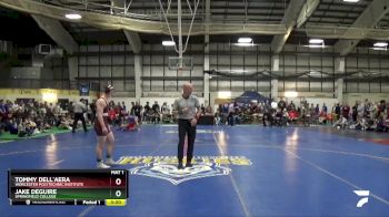 157 lbs 1st Place Match - Tommy Dell`Aera, Worcester Polytechnic Institute vs Jake Deguire, Springfield College