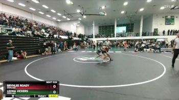 125 lbs 5th Place Match - Leona Vickers, Worland vs Brynlee Roady, Worland