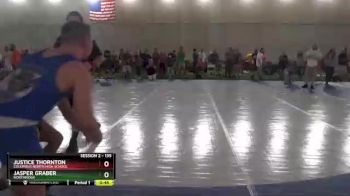 135 lbs Cons. Round 2 - Jasper Graber, Northridge vs Justice Thornton, Columbus North High School