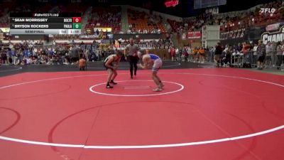 126 lbs Semifinal - Bryson Rockers, Paola Hs vs Sean Morrissey, Holton Hs