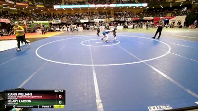 152G Semifinal - Kiann Williams, Student Wrestling Development Program vs Hilary Larson, Napaskiak