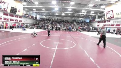 132 lbs Semifinal - Bergen Doolen, American Leadership Academy Gilbert vs Aaron Callirgos, Highland