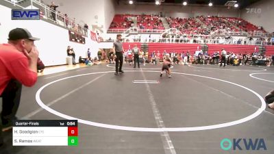 40 lbs Quarterfinal - Henrik Goodgion, Chandler Takedown Club vs Sebastian Ramos, Weatherford Youth Wrestling