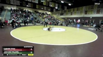 49 lbs Quarterfinal - Jace Koa Villamil, Socal Grappling Wrestling Club vs Carver Titov, Temecula Valley Wrestling Club