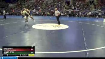 195 lbs 7th Place Match - Kyler Byer, Minot vs Will Post, West Fargo Sheyenne