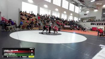 150 lbs Cons. Round 1 - Liam Padilla, Canyon Crest Academy vs Jonell Williams, El Cajon Valley