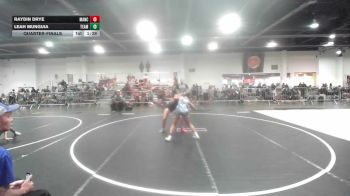 130 lbs Quarterfinal - Raydin Drye, Mancos Bluejays vs Leah Munguia, Team Thunder