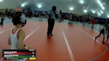 48 lbs Round 2 (6 Team) - Gavin Sowers, Kardiac Kidz vs Grayson Ritter, Warrior RTC