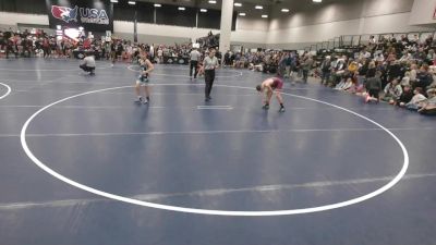 88 lbs Cons. Quarters - Caleb Frease, Wildcat Wrestling Club vs Jett Foster, MN Elite Wrestling Club
