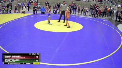 70 lbs Round 2 - Enora Axmaker, Molalla JuJu Warrior Mat Club vs Zayley Skaggs, Viper Wrestling