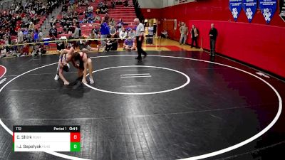 172 lbs Cons. Round 4 - Julien Sepelyak, Plum Hs vs Caleb Shirk, Fox Chapel Area Hs