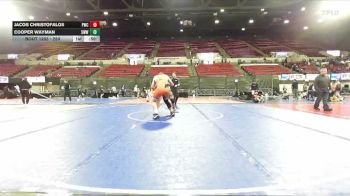 250 lbs 2nd Place Match - Cooper Wayman, Ronan Wrestling Club vs Jacob Christofalos, Powell Wrestling Club