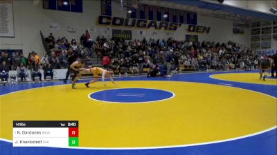 141 lbs Consi Of 8 #2 - Nick Dardanes, Brush (CO) vs Joseph Knackstedt, Oak Park River Forest (IL)