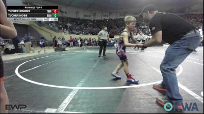 70 lbs Round Of 16 - Tucker Moss, Blanchard Youth Wrestling Club vs Tucker Jenkins, Tonkawa Takedown Club