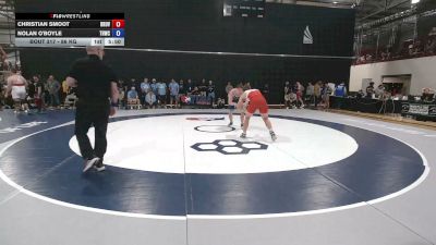 86 kg Champ. Rd Of 128 - Christian Smoot, Brunson UVRTC vs Nolan O'Boyle, Tar Heel Wrestling Club