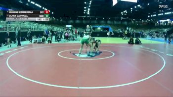 115 lbs Champ. Round 2 - Olivia Carvajal, Mater Academy vs Jasmine Zimmerman, South Effingham