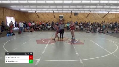 190 lbs Semifinal - Gabriel Kennedy-Citeroni, Blairsville vs Kade Kravits, Shavertown