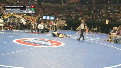 145 Class 1 lbs Cons. Semi - Addyson Shepherd, Ft. Zumwalt East vs Isabella Wenzel, Kearney