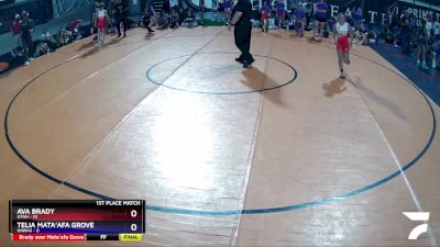 96 lbs Placement Matches (8 Team) - Leena Sharp, Utah vs Diamond Kekahuna, Hawaii