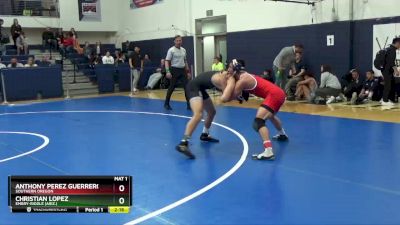 141 lbs Cons. Semi - Christian Lopez, Embry-Riddle (Ariz.) vs Anthony Perez Guerrero, Southern Oregon