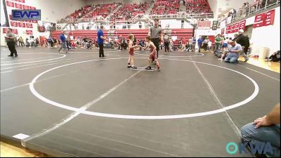 49 lbs Consi Of 8 #1 - Wyatt Wylie, Tuttle Wrestling vs Jasper McKisson, Perry Wrestling Academy