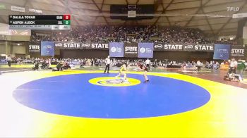 Girls 1B/2B/1A 115 Cons. Round 4 - Aspen Aleck, Zillah (Girls) vs Dalila Tovar, Granger (Girls)