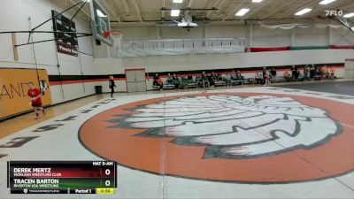 74 lbs Champ. Round 1 - Derek Mertz, Worland Wrestling Club vs Tracen Barton, Riverton USA Wrestling