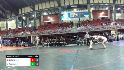 126 lbs Round 1 (8 Team) - Brenyn Delano, Columbus vs Logan Avalon, Garden City