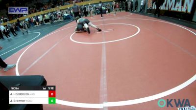 160 lbs Rr Rnd 3 - Jacob Hoedebeck, Madill Takedown vs Jaxon Brawner, Woodward Youth Wrestling