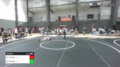 69 lbs Rr Rnd 1 - Mason Crouter, Outlaw WC vs Myryn Phillips, Mat Rats Rebooted